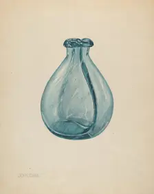 Gemel Bottle, c. 1937. Creator: John Dana