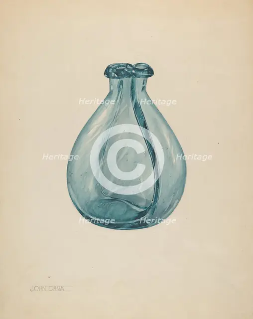 Gemel Bottle, c. 1937. Creator: John Dana.