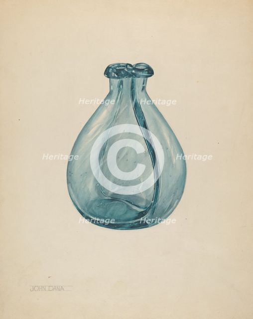 Gemel Bottle, c. 1937. Creator: John Dana.