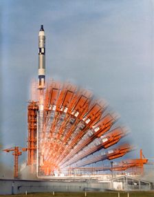 Gemini 10 launch, Cape Kennedy, Florida, USA, 1966. Creator: NASA