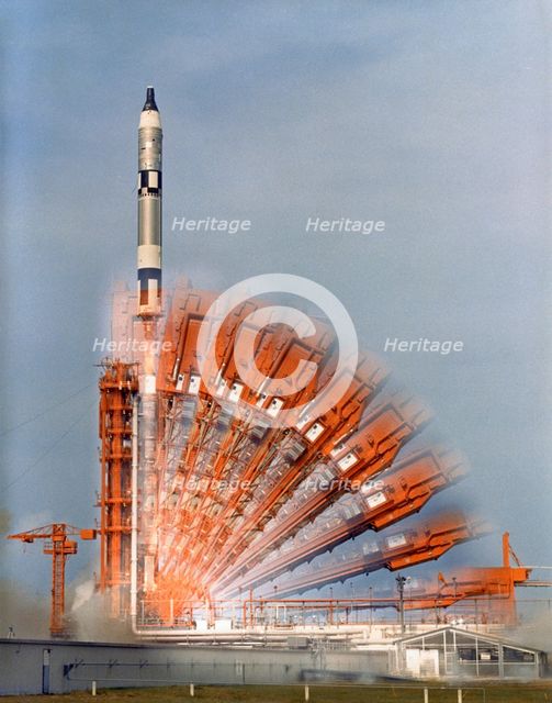 Gemini 10 launch, Cape Kennedy, Florida, USA, 1966.  Creator: NASA.