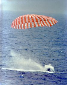 Gemini 9A splashdown, 1966. Creator: NASA