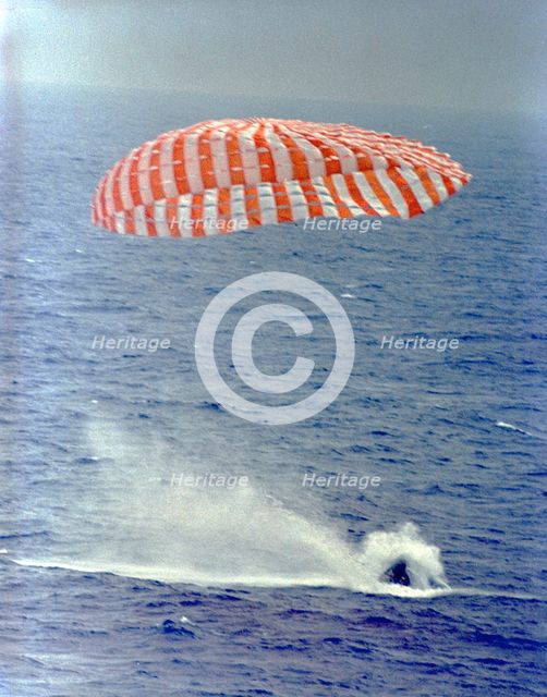 Gemini 9A splashdown, 1966. Creator: NASA.