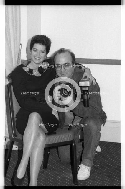 Gemma Craven and Bob Hoskins, BAFTA, Picadilly, London, 1990.  Artist: Brian O'Connor.