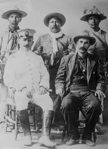 Gen. Alfaro Obregon & staff of Yaquis, between c1910 and c1915. Creator: Bain News Service