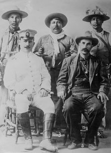 Gen. Alfaro Obregon & staff of Yaquis, between c1910 and c1915. Creator: Bain News Service
