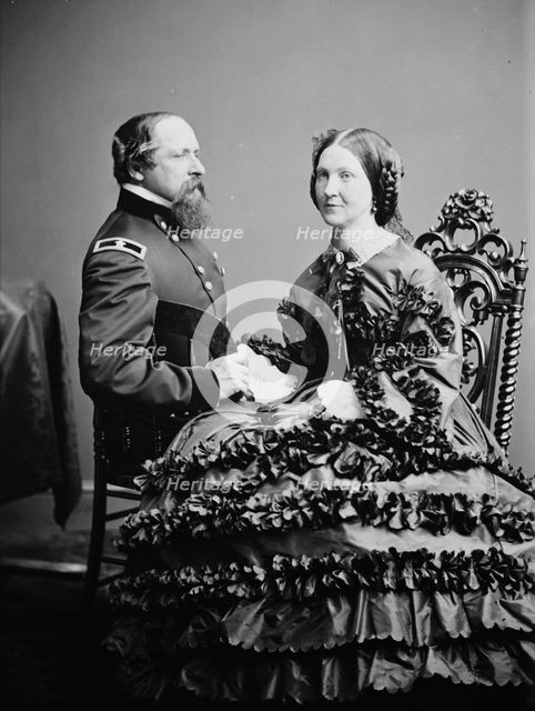 Gen. and Mrs. J.B. Ricketts, between 1855 and 1865. Creator: Unknown.