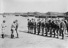 Gen. Cole decorating marines, Parris Island, S.C., 10 June 1918. Creator: Bain News Service