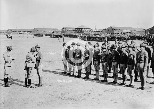 Gen. Cole decorating marines, Parris Island, S.C., 10 June 1918. Creator: Bain News Service.
