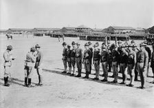 Gen. Cole decorating marines, Parris Island, S.C., 10 June 1918. Creator: Bain News Service