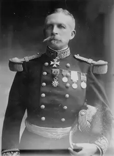 Gen. D'Amade, three-quarters standing, in uniform, 1915. Creator: Bain News Service