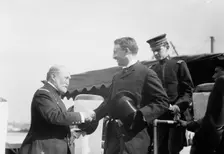Gen. F.D. Grant; Sec'y Stimson, 1911. Creator: Bain News Service