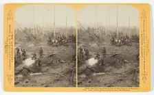 Gen. Grant giving order to Gen. McPherson, 1887. Creator: Henry Hamilton Bennett