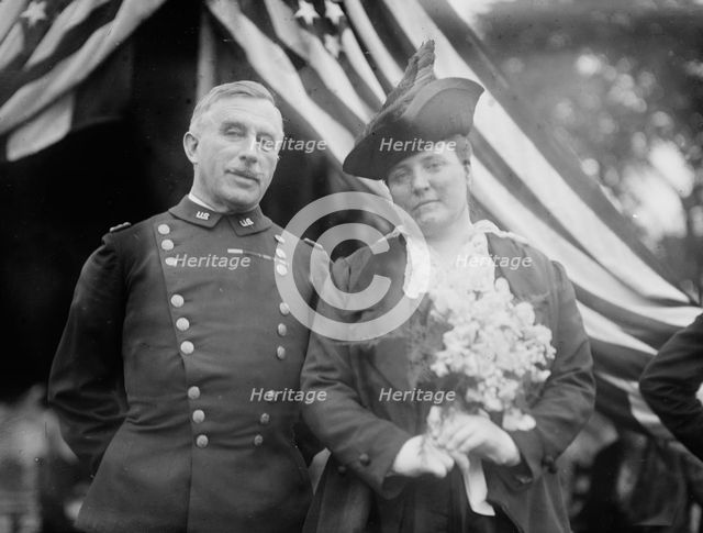 Gen. Leonard Wood and wife, between c1910 and c1915. Creator: Bain News Service.