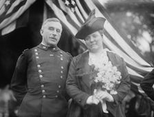 Gen. Leonard Wood and wife, between c1910 and c1915. Creator: Bain News Service