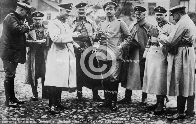 Gen. von Diffenbach & staff, between 1914 and c1915. Creator: Bain News Service.