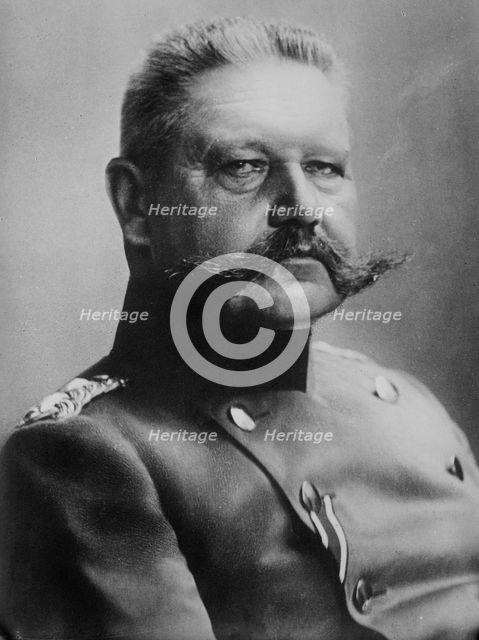 Gen. Von Hindenburg, between c1910 and c1915. Creator: Bain News Service.