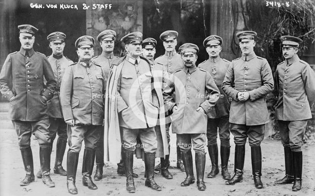 Gen. von Kluck and staff, between 1914 and c1915. Creator: Bain News Service.