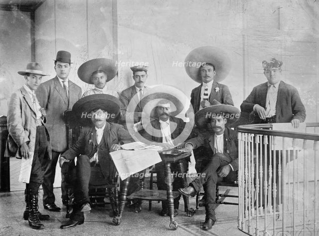 Gen. Zapata & staff, 1911. Creator: Bain News Service.