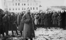 Gen. Zeligowski at mass, Vilna, between c1915 and c1920. Creator: Bain News Service