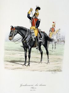 Gendarmerie des Chasses 1815-30. Artist: Eugene Titeux