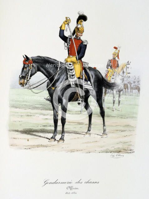 'Gendarmerie des Chasses', 1815-30. Artist: Eugene Titeux