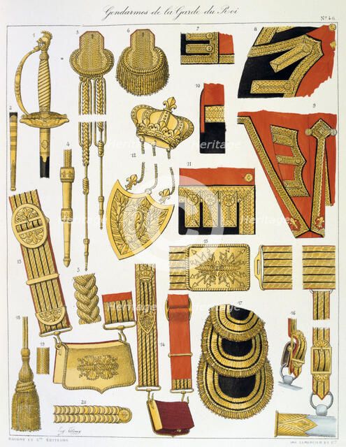 Gendarmes de la Garde du Roi, Insignia Artist: Eugene Titeux