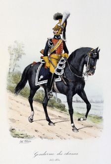Gendarmes des Chasses 1815-30. Artist: Eugene Titeux