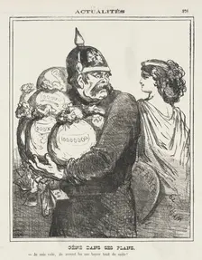 Gêné dans ses plans. Je suis volé, ils aurent bu me bayer tout de suite!, 1871. Creator: Cham