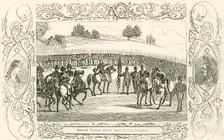 General Taylor taking leave of the Soldiers 1849. Creator: Unknown