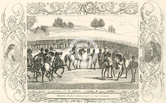'General Taylor taking leave of the Soldiers', 1849. Creator: Unknown.