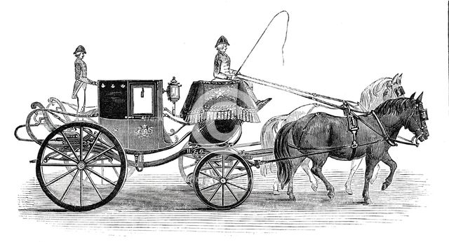 General Tom Thumb's carriage, 1844. Creator: Unknown.
