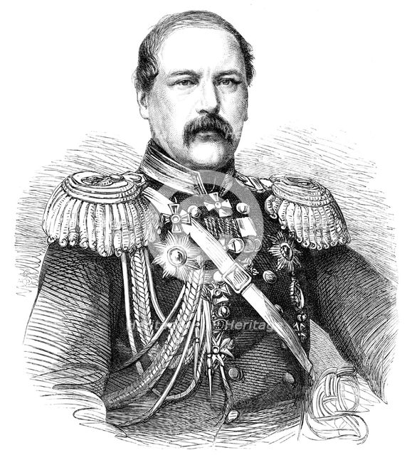 General Todleben, the Russian military engineer, 1864. Creator: Unknown.
