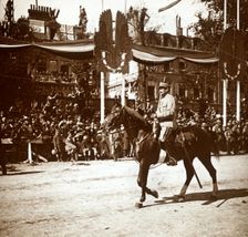 General Toulorge at victory parade, Paris, France, c1918-c1919