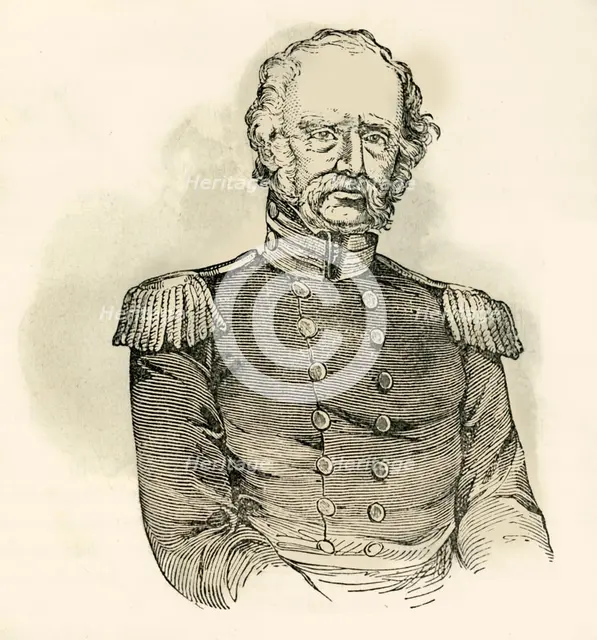 'General Twiggs', 1849. Creator: Unknown.