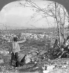 General view over the 450 pagodas from Mandalay Hill, Burma, 1908. Artist: Stereo Travel Co