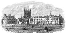 General view of Merton College, Oxford, 1864. Creator: Unknown