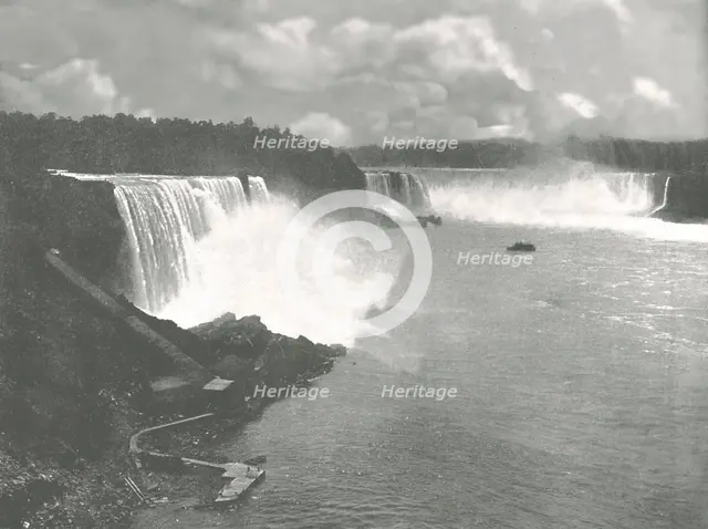 General view of Niagara Falls, 1895.  Creator: Unknown.