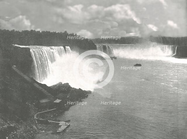 General view of Niagara Falls, 1895.  Creator: Unknown.