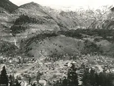 General view of Ouray and the Rockies, USA, 1895. Creator: Unknown