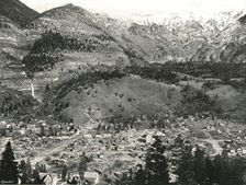 General view of Ouray and the Rockies, USA, 1895. Creator: Unknown