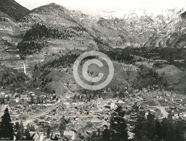 General view of Ouray and the Rockies, USA, 1895.  Creator: Unknown.