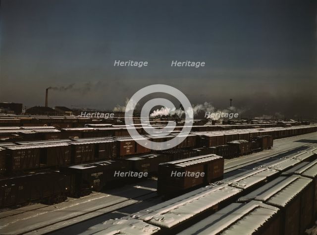General view of a classification yard at C & NW RR's Proviso (?) yard, Chicago, Ill., 1942. Creator: Jack Delano.