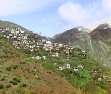 General view of Artvin from the small town of Svet, between 1905 and 1915. Creator: Sergey Mikhaylovich Prokudin-Gorsky