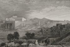 General view of Bethlehem, 1840. Creator: Aubert