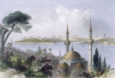 General view of Constantinople from Scutari, c1850. Creator: William Henry Bartlett (1809-54)