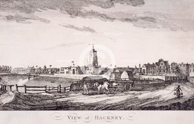 General view of Hackney, London, c1800. Artist: Anon