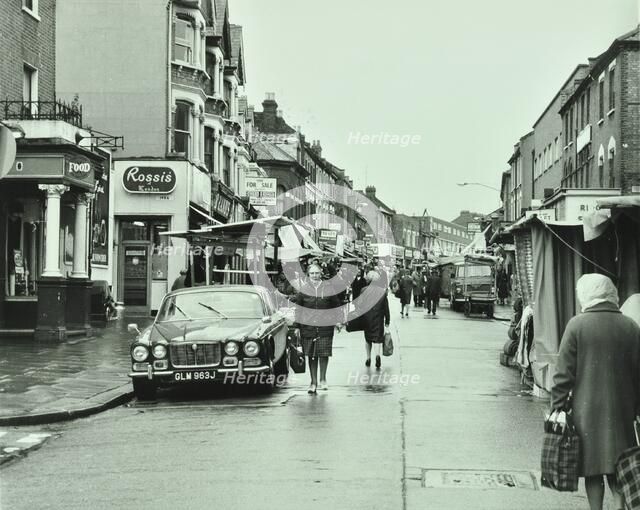 General view of High Street, Walthamstow, the longest street market in Europe, London, 1972. Creator: Unknown.