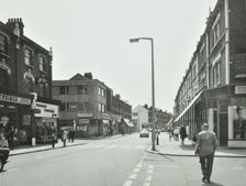General view of Hoe Street, Walthamstow, London, 1970. Creator: Unknown
