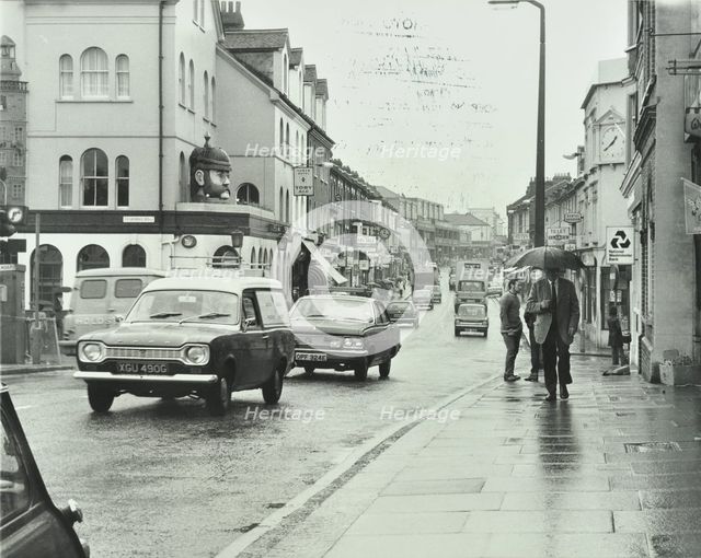 General view of Hoe Street, Walthamstow, London, 1972. Creator: Unknown.